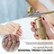 Airbrush Kit with Compressor Portable Airbrush Kit 48PSI High-Pressure Non-Clogging Air Brush Set Cordless Rechargeable with 0.3mm Nozzle and Cleaning Brush for Painting,Nail Art, Makeup (Gold)